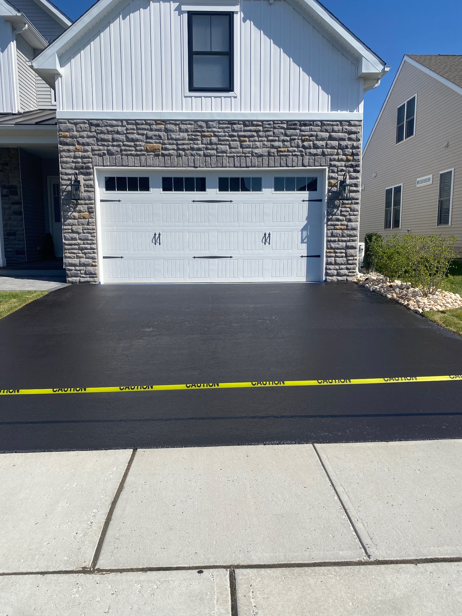 Fresh residential driveway