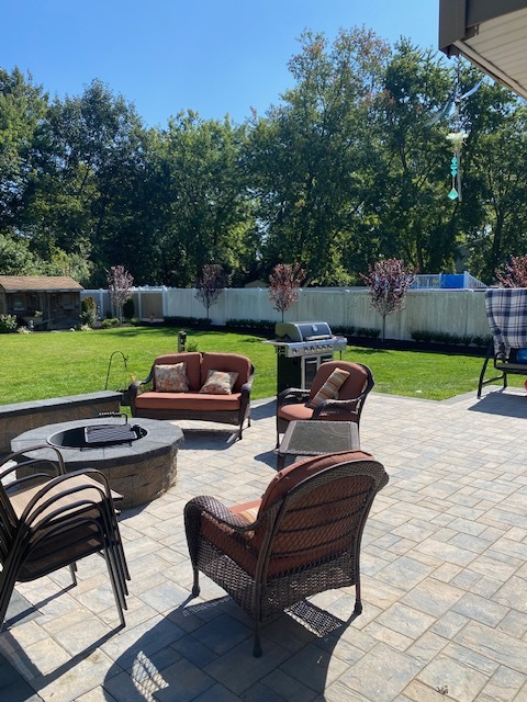 Custom paver patio